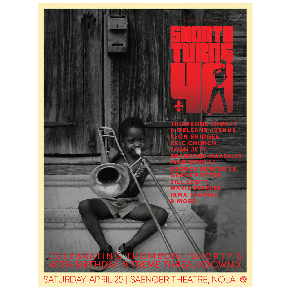 POSTER - Shorty Turns 40 Celebration - Young Trombone Shorty
