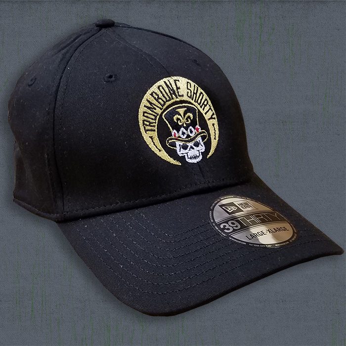 Embroidered Skull Logo Fitted Cap