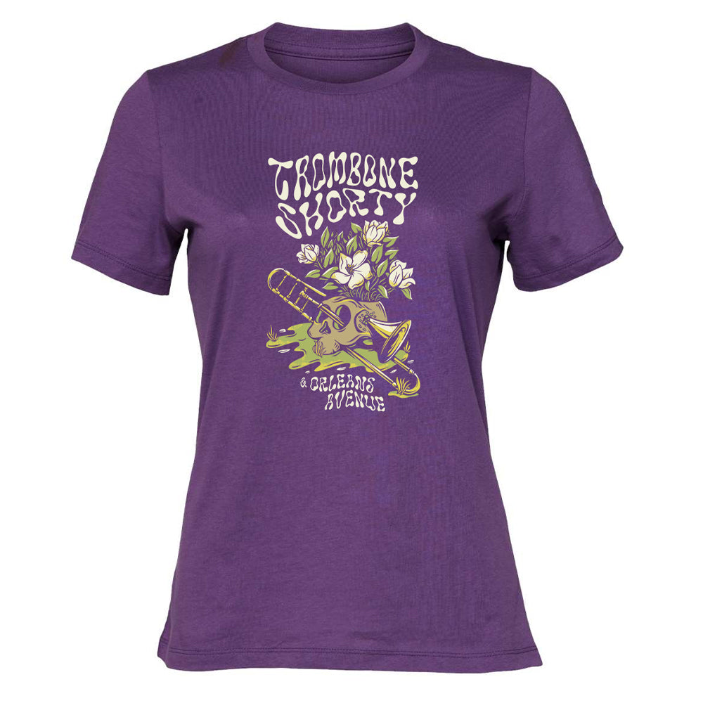 Women's Magnolias T - Royal Purple