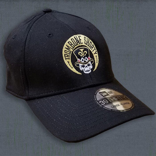 Embroidered Skull Logo Fitted Cap