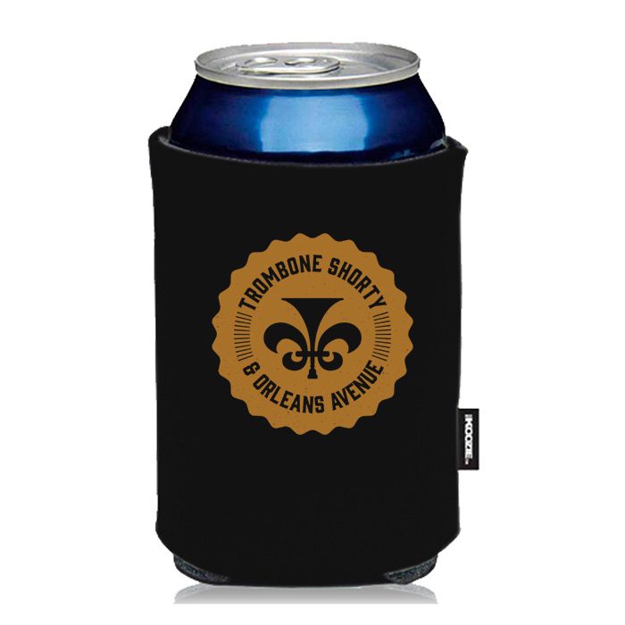 Trombone Shorty Collapsible Koozie, Black