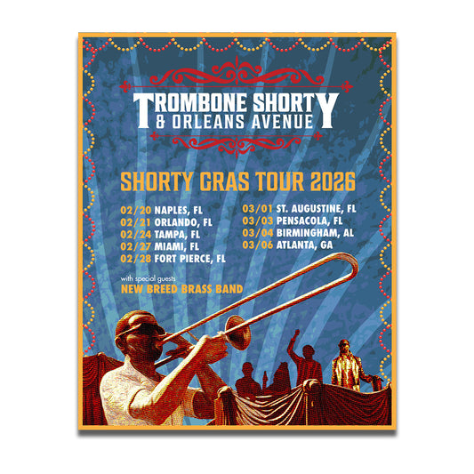 POSTER - Shorty Gras Tour 2025