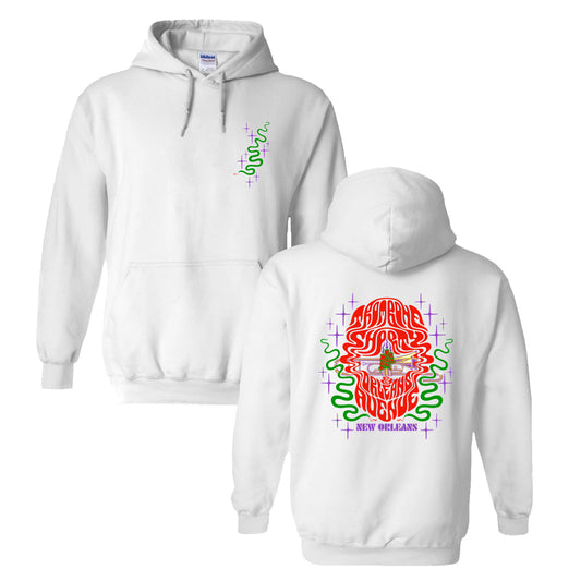 Weirdbeard Trippy Hoodie - White